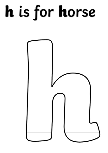 H for horse craft teaching resources