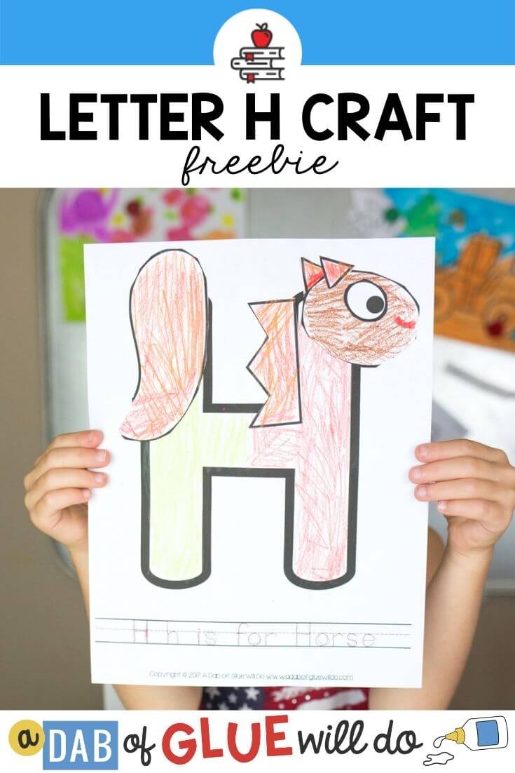 Animal alphabet h is for horse craft