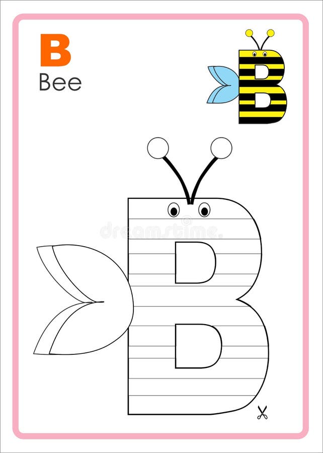 Alphabet picture letter h colouring page horse craft stock illustration