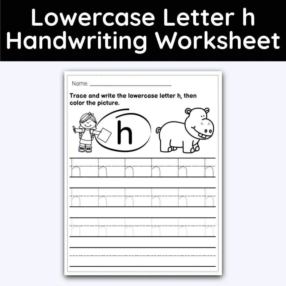 Lowercase letter h