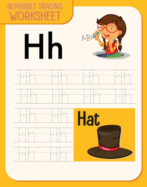 Page letter h coloring pages vectors illustrations for free download