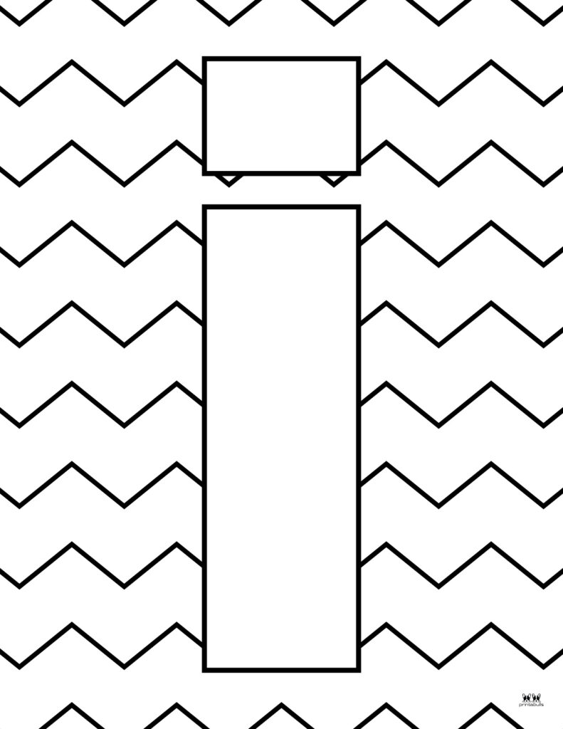 Letter i coloring pages