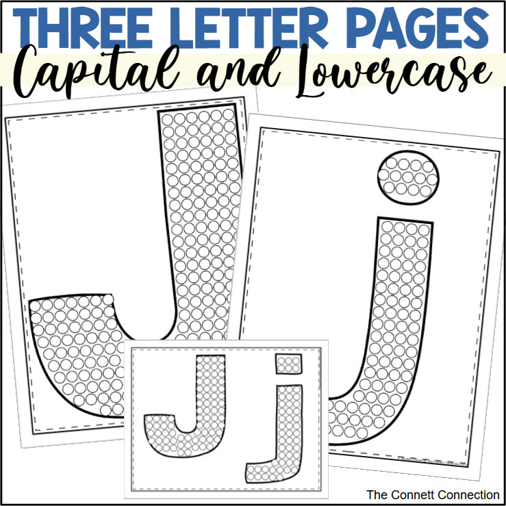 Letter j dot painting activity made by teachers