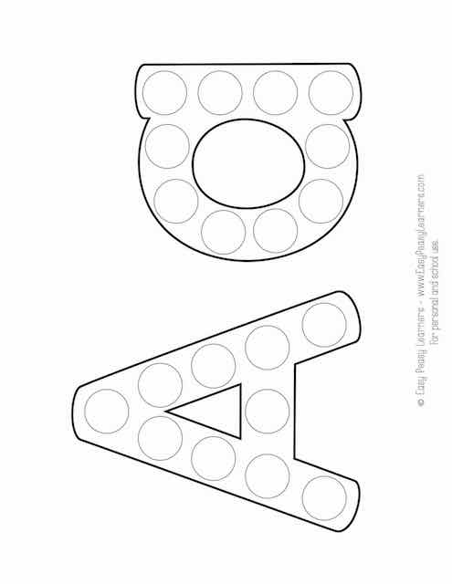 Free alphabet do a dot printables