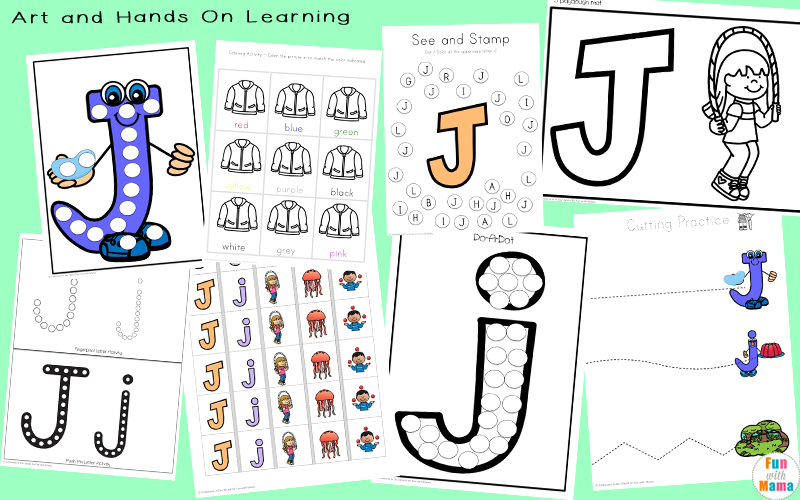 Letter j worksheets activities