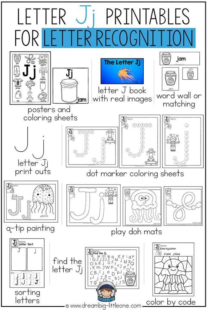 The letter j worksheets low prep printables