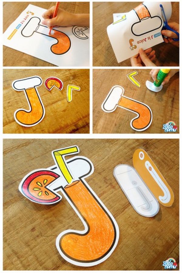 J is juice craft and fun letter learning activities with badanamu