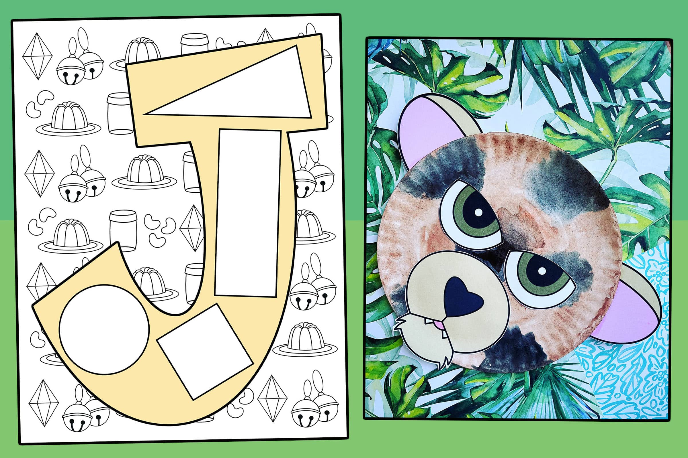 The letter j craft for preschool with free printable cutouts â the hollydog blog