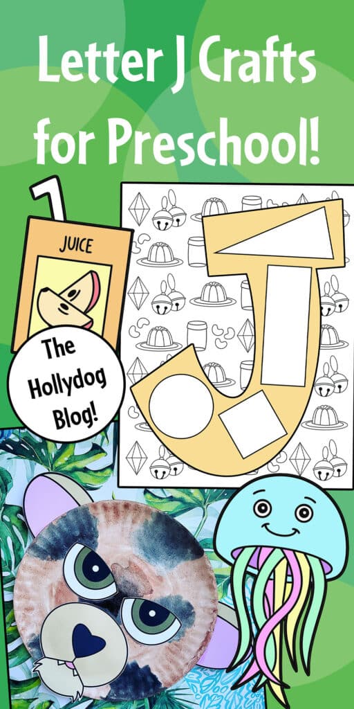 The letter j craft for preschool with free printable cutouts â the hollydog blog