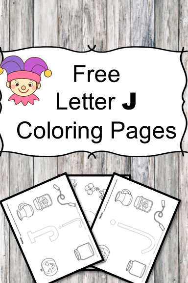 Letter j coloring pages