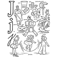 Top free printable letter j coloring pages online