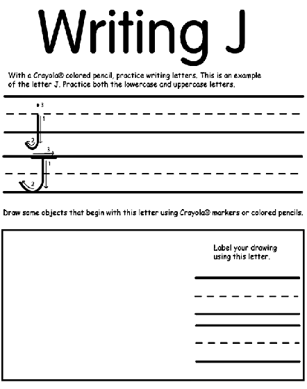 Print j coloring page