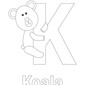 Letter k coloring pages printable for free download
