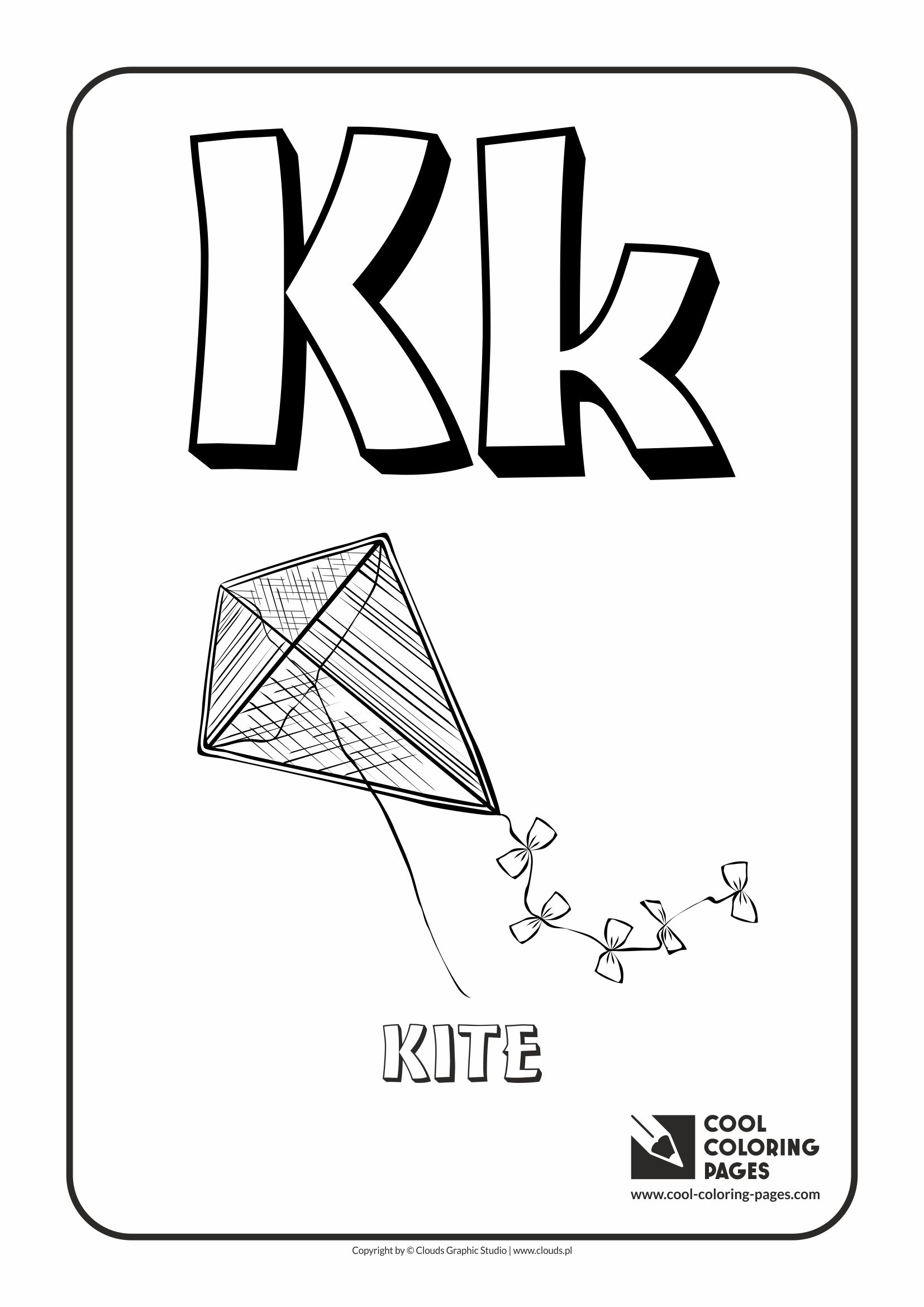 Cool coloring pages letter k
