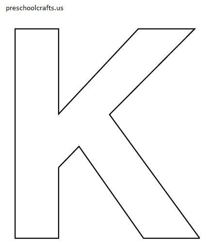 Letter k coloring pages