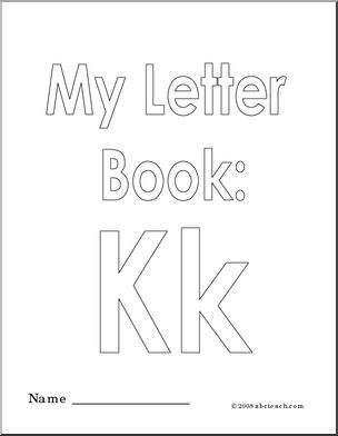 Coloring pages my letter k coloring book