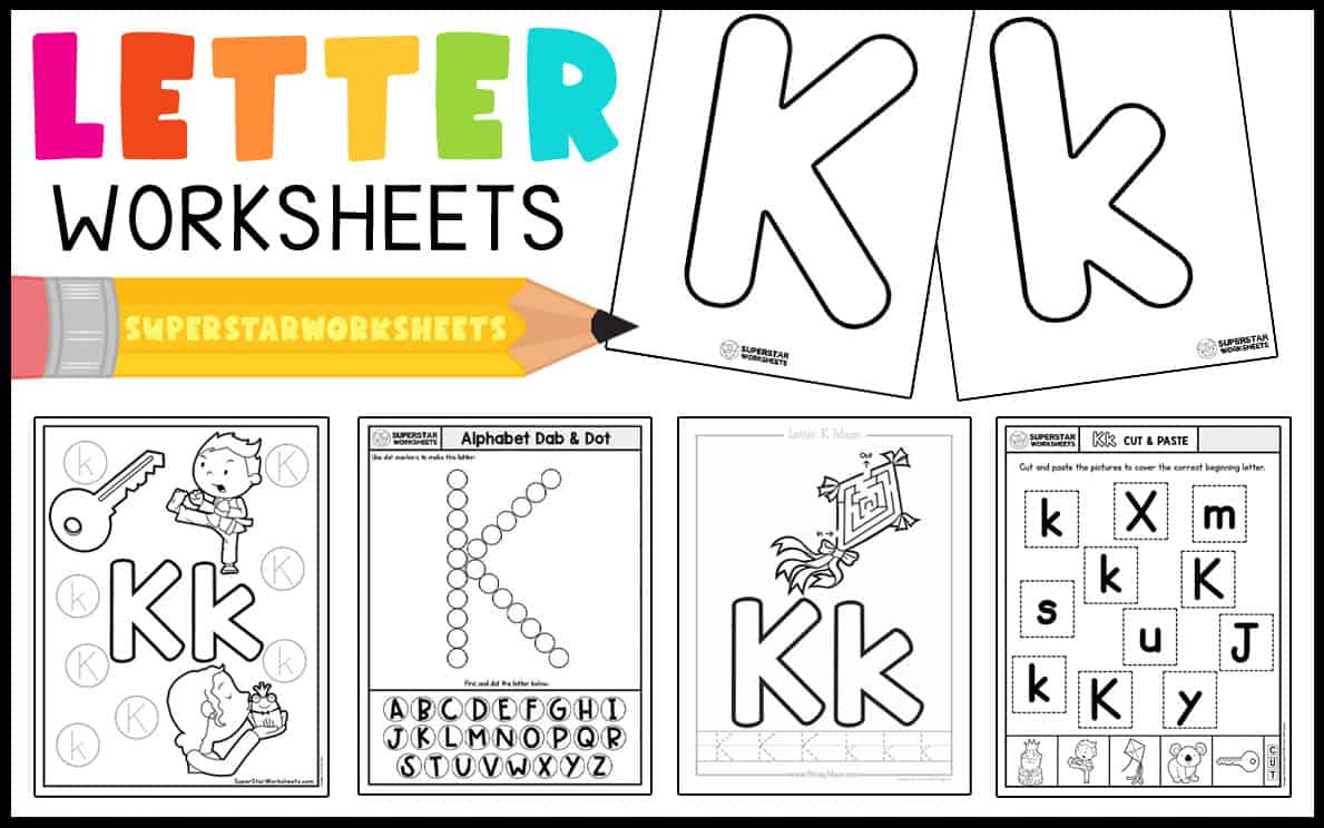 Letter k worksheets