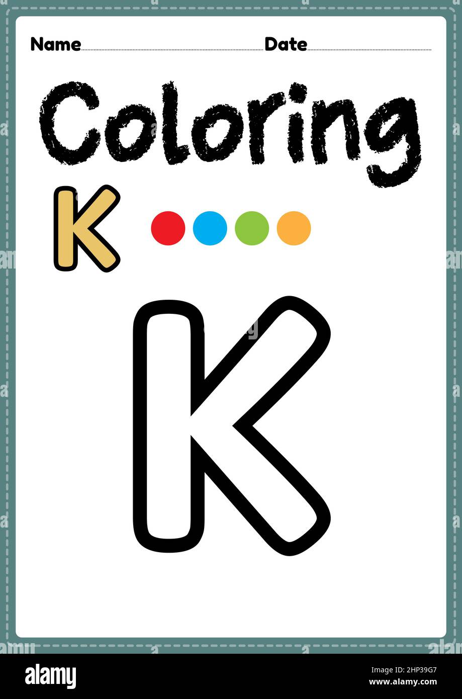Letter k worksheets hi