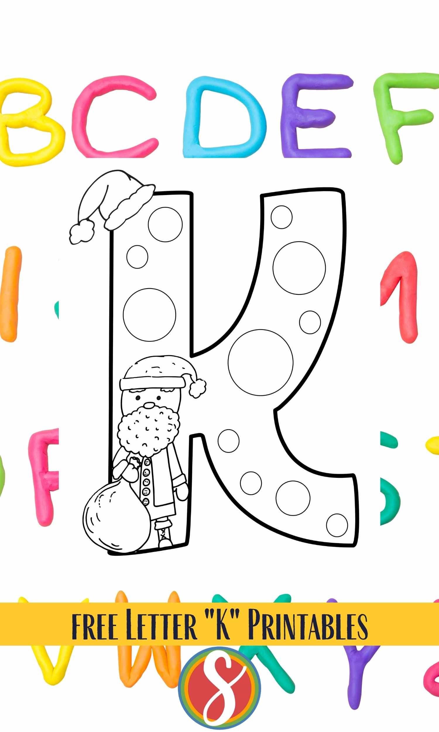Free k coloring pages â stevie doodles