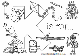 K is for simpler louring page