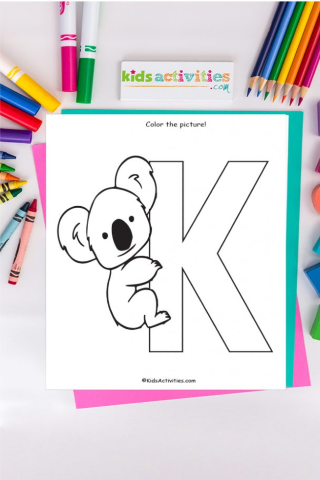 Easy alphabet printable chart coloring pages kids activities blog