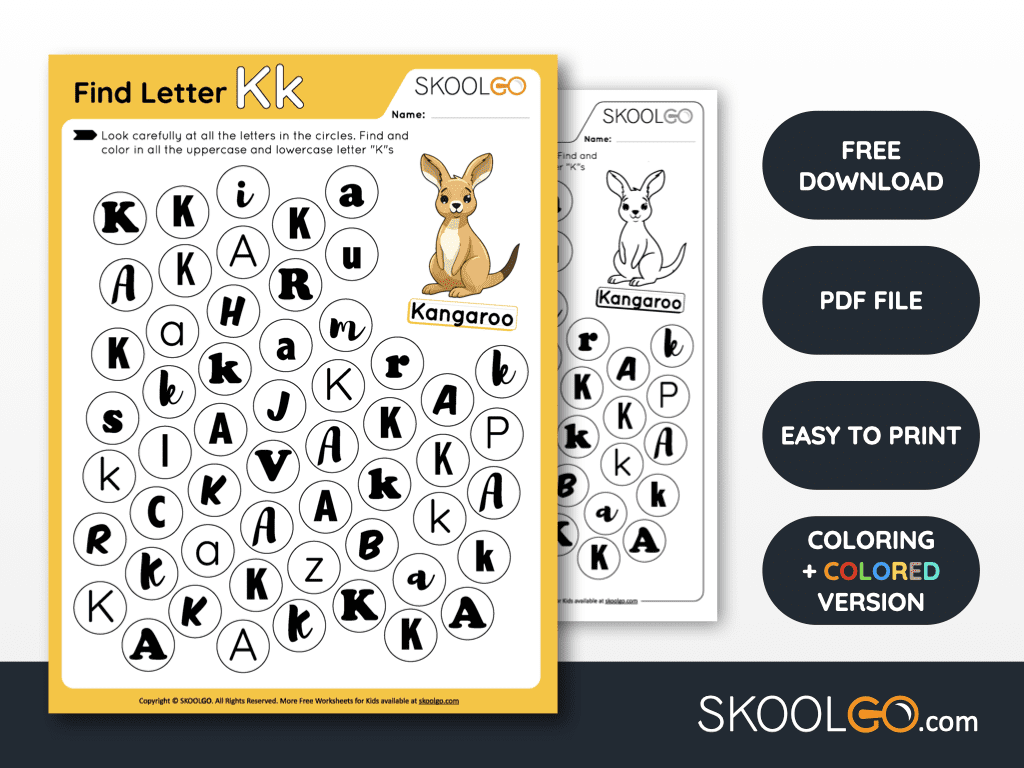Find letter k