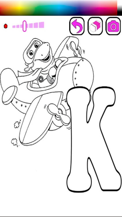 Coloring game abcs for friends of barney edition by sangda pingyod