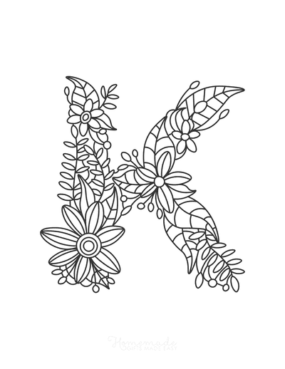 Free flower coloring pages for kids adults