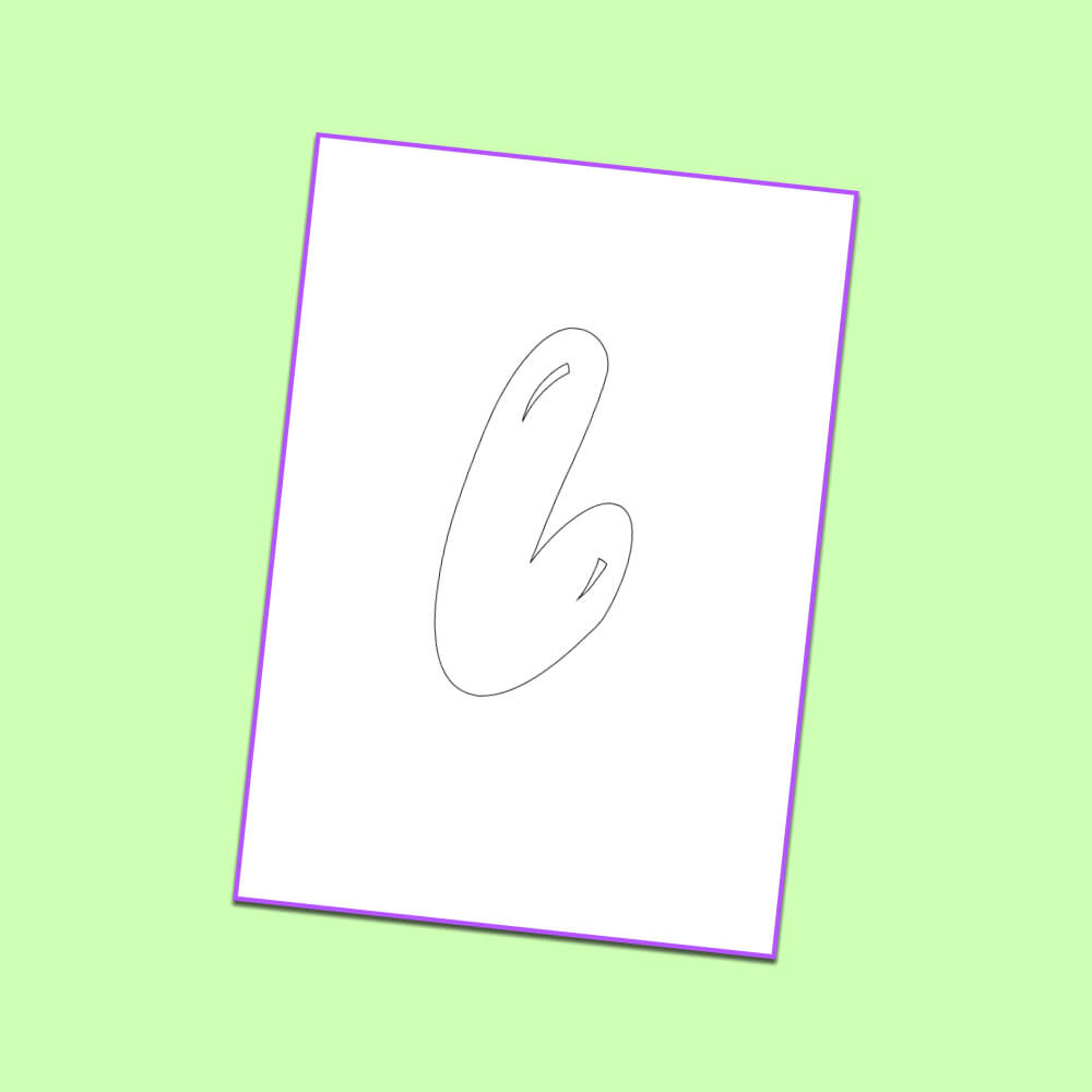 Bubble letter l printable coloring page kids