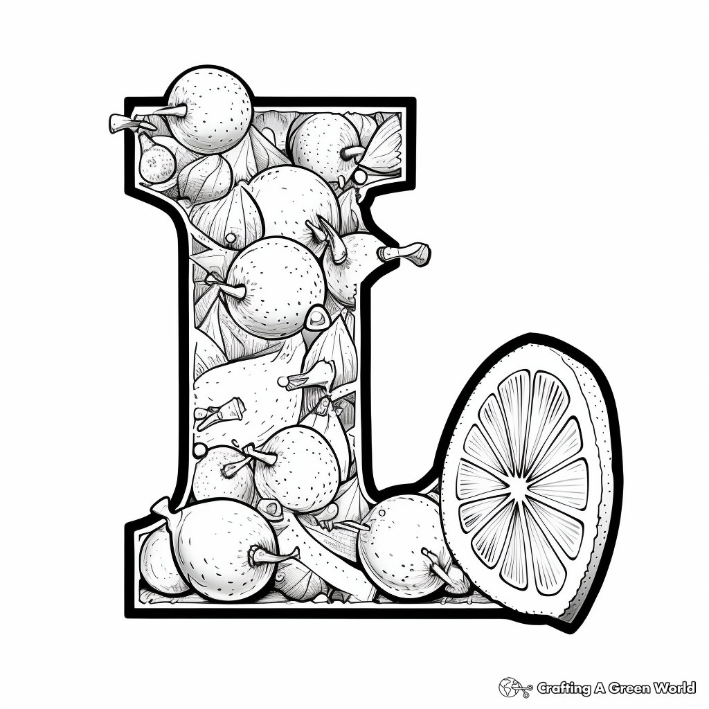 Letter l coloring pages