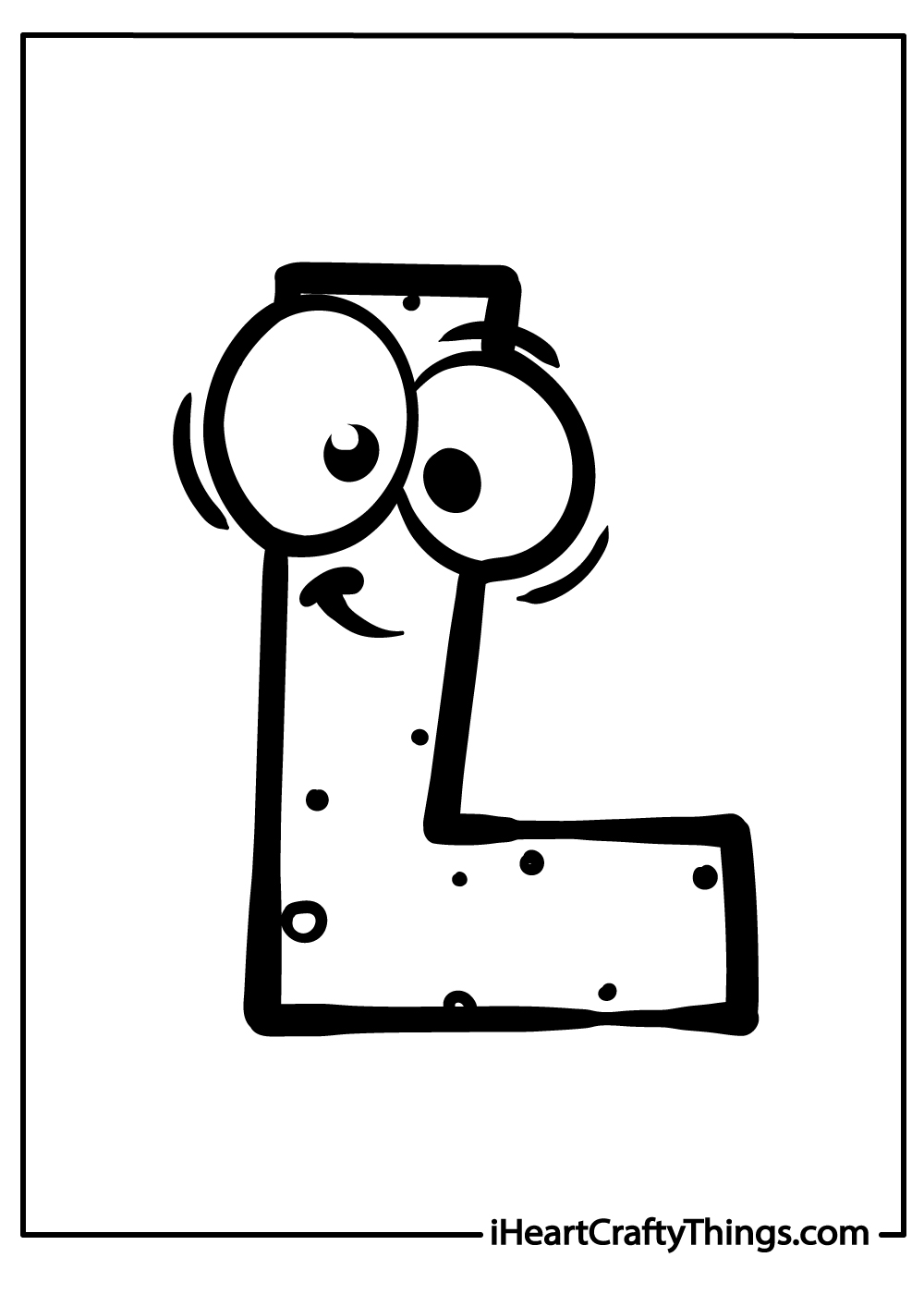 Letter l coloring pages free printables