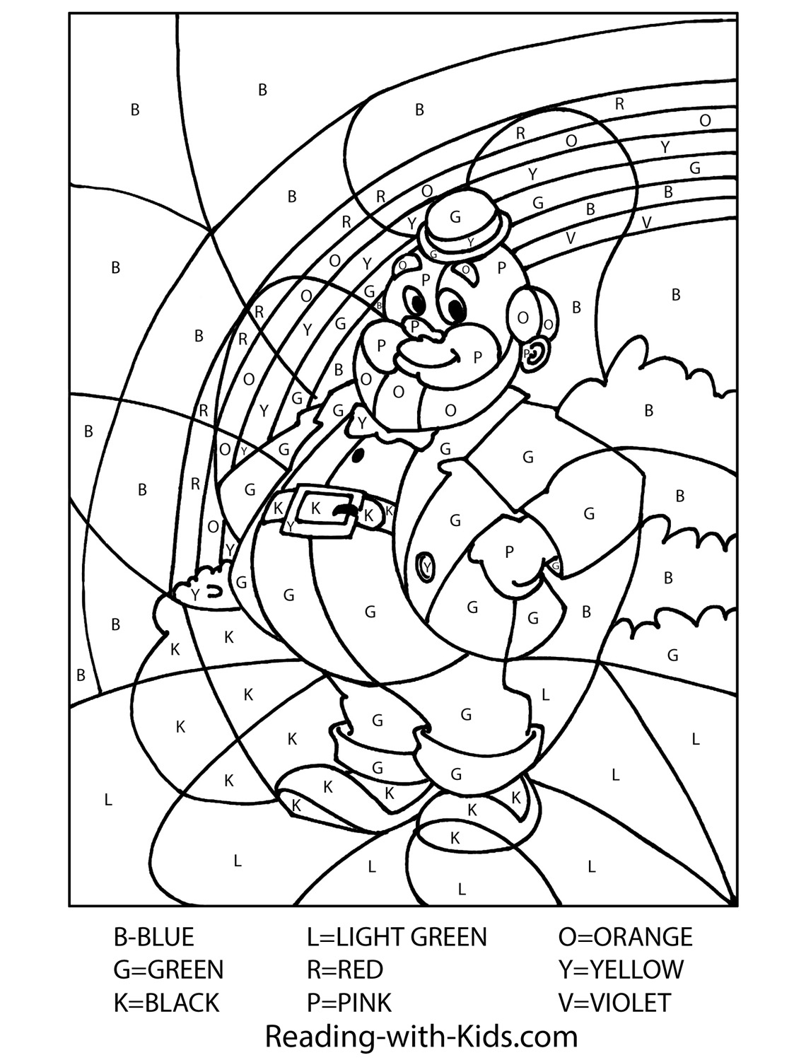 Color by number coloring pages