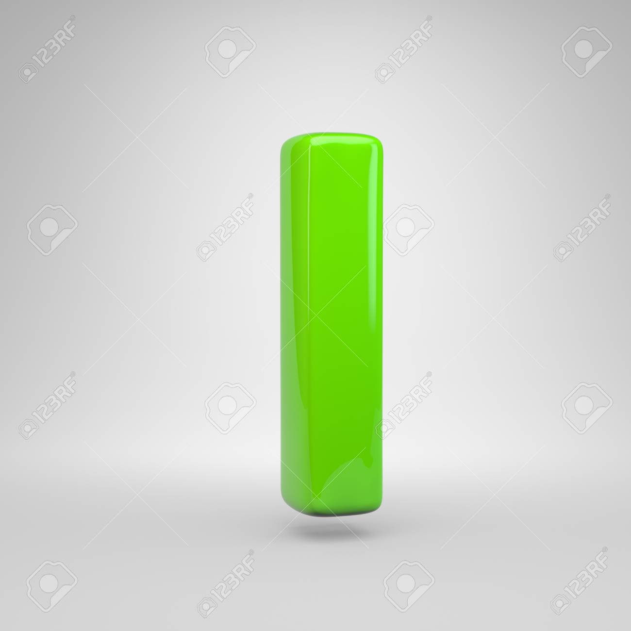 Ufo green color letter l lowercase d render green font isolated on white background stock photo picture and royalty free image image