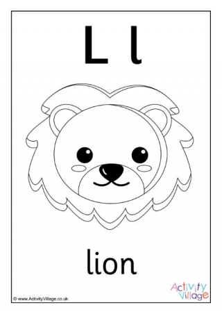 Letter l louring pages