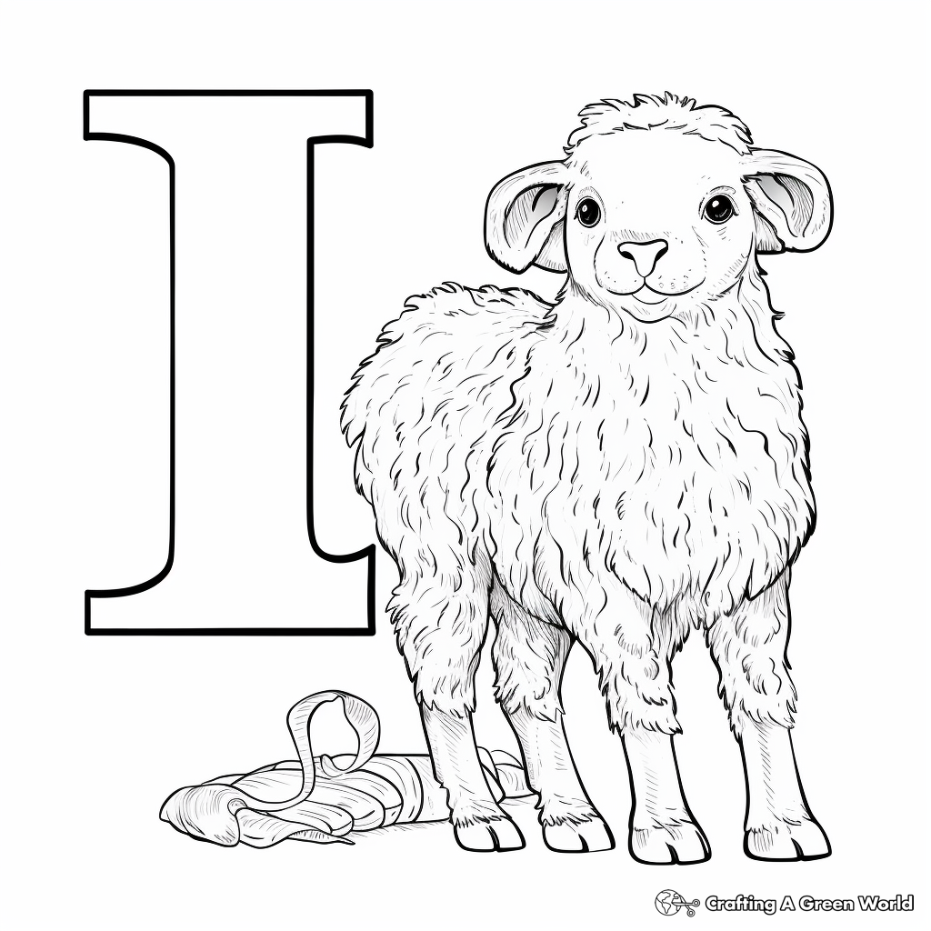 Letter l coloring pages