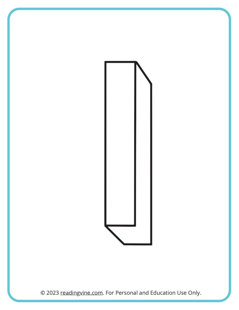 Letter i coloring pages