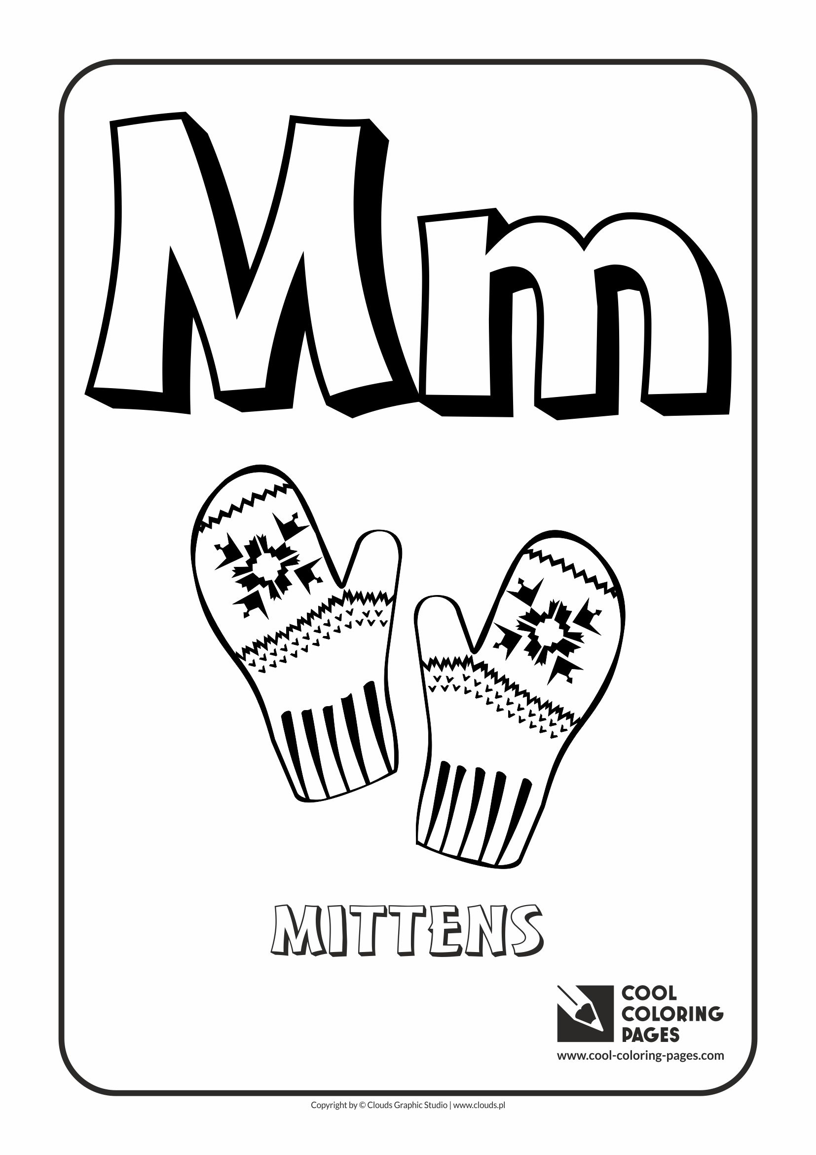 Cool coloring pages letter m