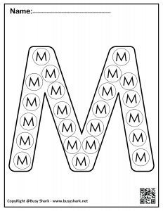 Abc dot markers activity free coloring pages