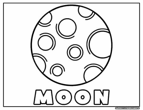 Planets coloring pages