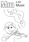 Letter m coloring pages free coloring pages