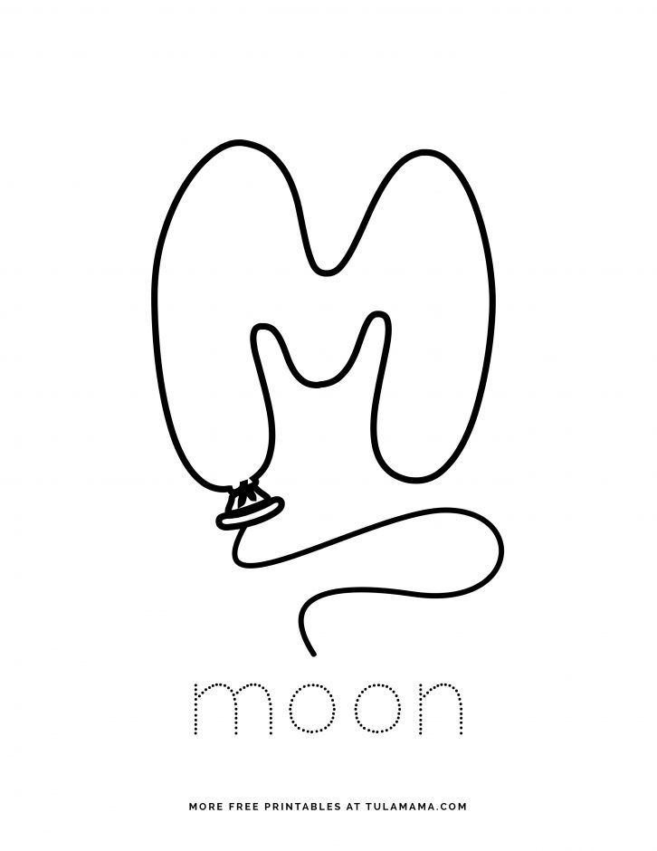 Fun free easy to print letter m coloring pages