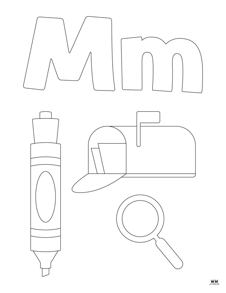 Letter m worksheets
