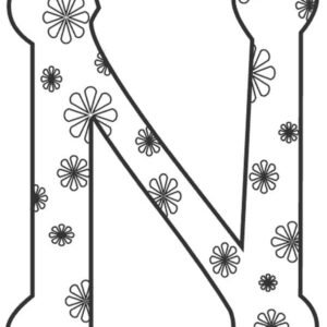 Letter n coloring pages printable for free download