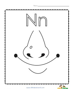 Letter n worksheets all kids network