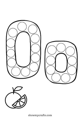 Printable alphabet dot painting worksheets