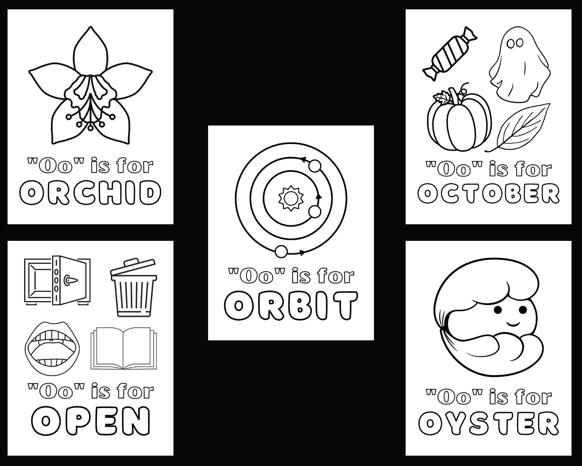 Outstanding letter o coloring pages for kids