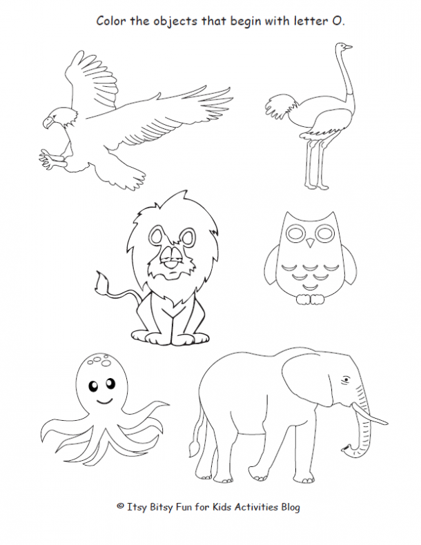 Free letter o worksheets for preschool kindergarten kids activities blog