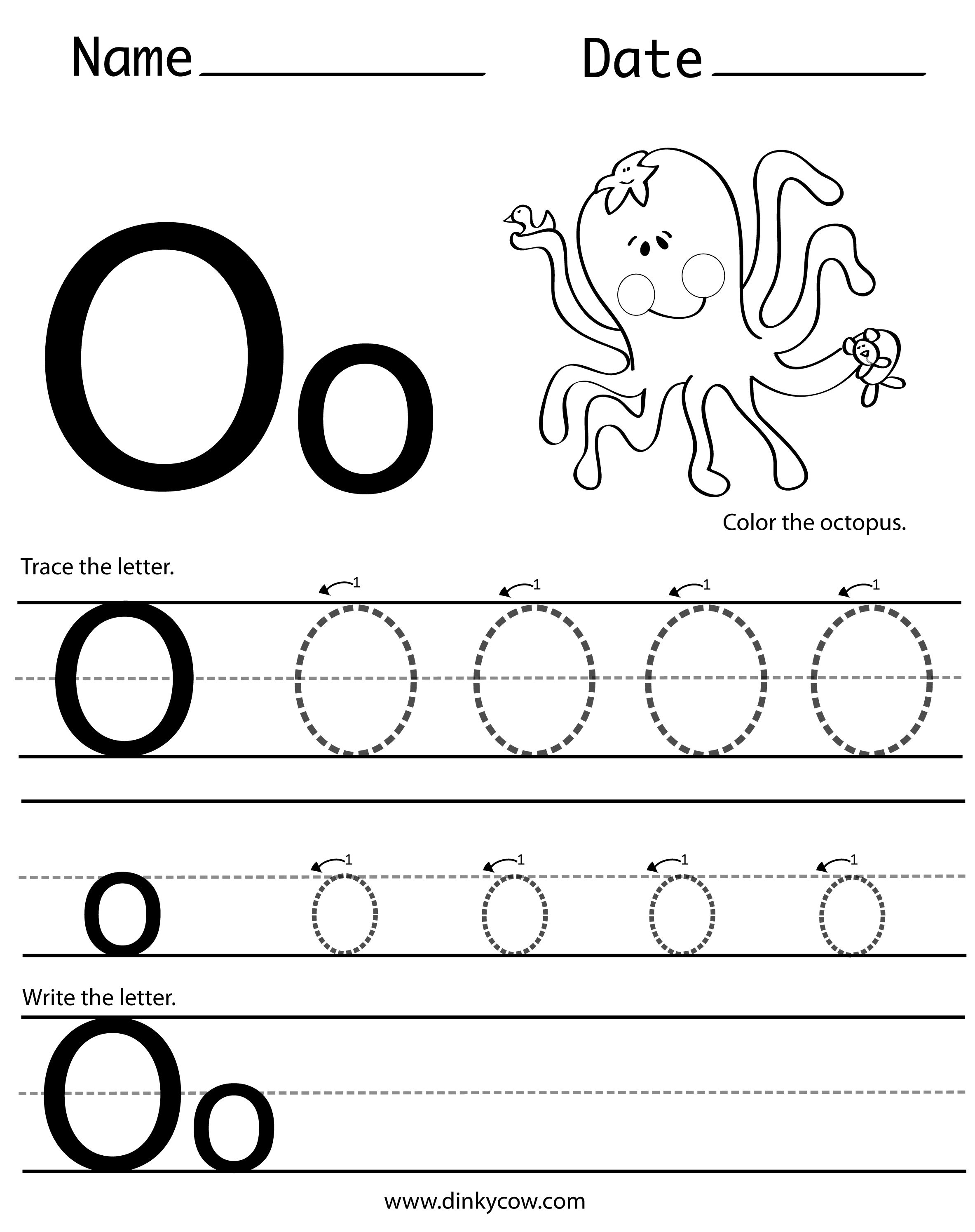 Letter o worksheets phonics worksheets preschool letters