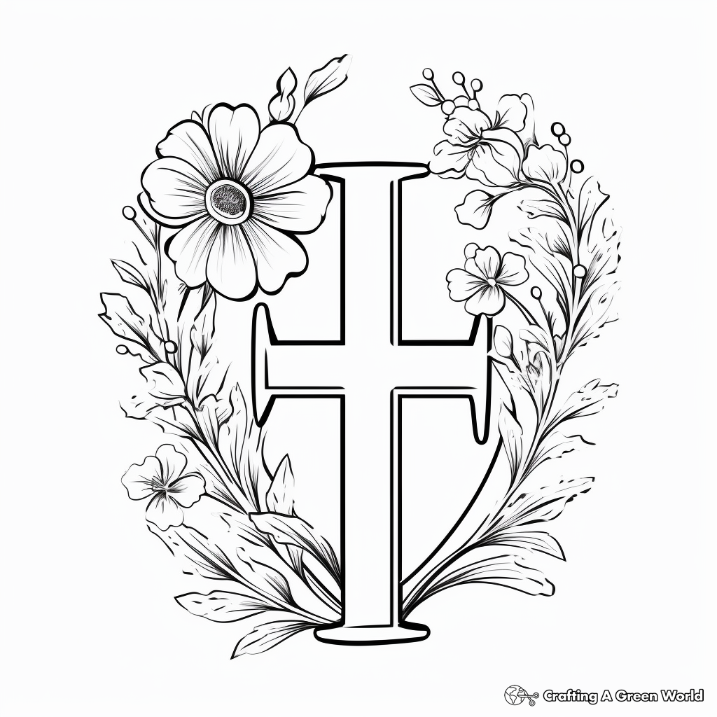 Letter h coloring pages