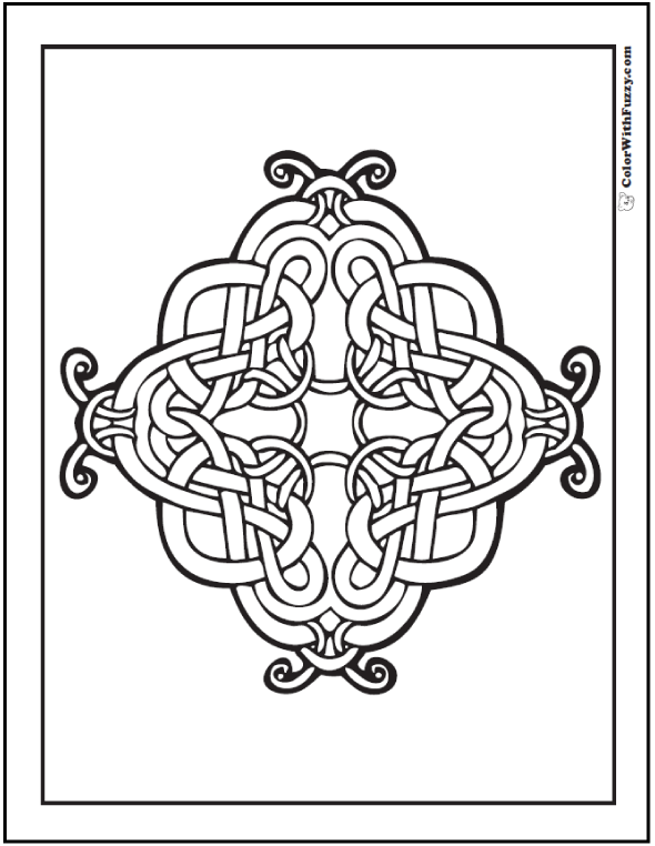 Celtic coloring pages â irish scottish gaelic kids adults pdf
